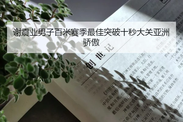 谢震业男子百米赛季最佳突破十秒大关亚洲骄傲